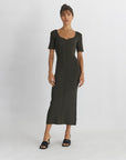 The Hara Ribbed Midi Dress