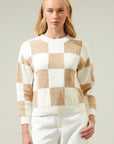 The Harlow Checkerboard Sweater