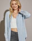 The Harlow Denim Button-down Shirt