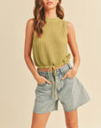 The Jaylen Crochet Drawstring Top