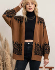 The Jordyn Geometric Open Cardigan