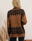The Jordyn Geometric Open Cardigan