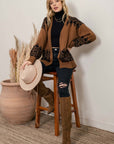 The Jordyn Geometric Open Cardigan