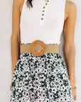 The Woven Round Buckle Belt