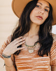 The Brinley Beaded Half Moon Necklace