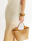 The Terri Tan Vegan Top Handle Bag