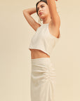 The Kerry Crop Linen Top