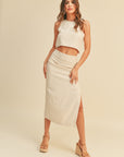 The Kerry Crop Linen Top
