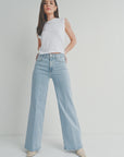 The Leana Denim Wide Leg Jeans