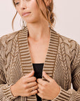 The Miranda Cable Knit Cardigan