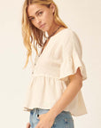 The Marin Peplum Top