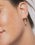 The Zoe Pave Link Earrings by Mod + Jo *Runway Exclusive*