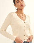 The Macy Button Front Sweater