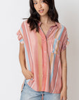 The Macy Glow Striped Top