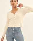 The Macy Button Front Sweater