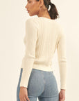 The Macy Button Front Sweater