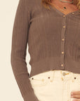 The Macy Button Front Sweater
