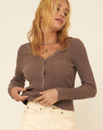 The Macy Button Front Sweater