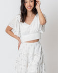 The Maribella Cropped Top + Mini Skirt Set - Sold Separately