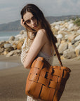 The Mya Saddle Vegan Tote