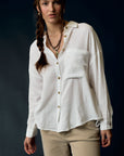 The Nera Cotton Gauze Buttondown Top