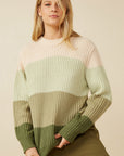 The Olivia Colorblock Crewneck Sweater