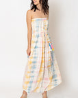 The Rainbow Tie-Dye Tube Maxi Dress