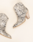 The Cosette Western Snake Bootie