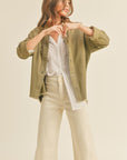 The Smiley Embroidered Shacket