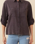 The Tess Roll Sleeve Top