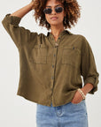 The Tess Roll Sleeve Top