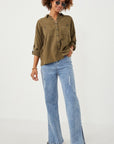 The Tess Roll Sleeve Top