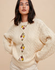 The Gracelyn Floral Sweater