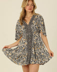 The Ophelia Lace Trim Mini Dress