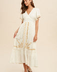 The Sadie Embroidered Midi Dress