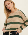The Stormi Striped Knit Sweater