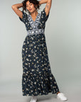 The Eliana Floral Embroidered Maxi Dress