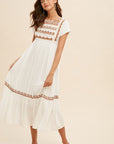 The Julia Geometric Embroidered Dress