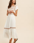 The Julia Geometric Embroidered Dress