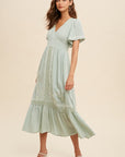 The Sadie Embroidered Midi Dress
