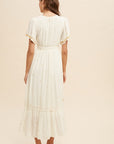 The Sadie Embroidered Midi Dress