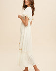 The Sadie Embroidered Midi Dress