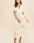 The Sadie Embroidered Midi Dress