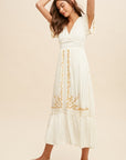 The Sadie Embroidered Midi Dress