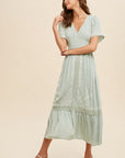 The Sadie Embroidered Midi Dress
