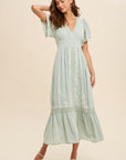 The Sadie Embroidered Midi Dress