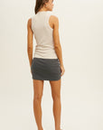 The Zola Ribbed Knit Mock Neck Top