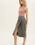 The Zola Ribbed Knit Mock Neck Top