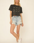 The Tiger Stance Crop Vintage Wash Tee