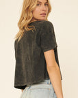 The Tiger Stance Crop Vintage Wash Tee